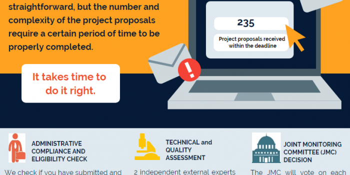 Steps in the project proposals assessment process 